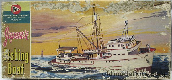 Pyro 1/58 Japanese Fishing Boat (Gulf Star Tuna Clipper), 374-298 plastic model kit